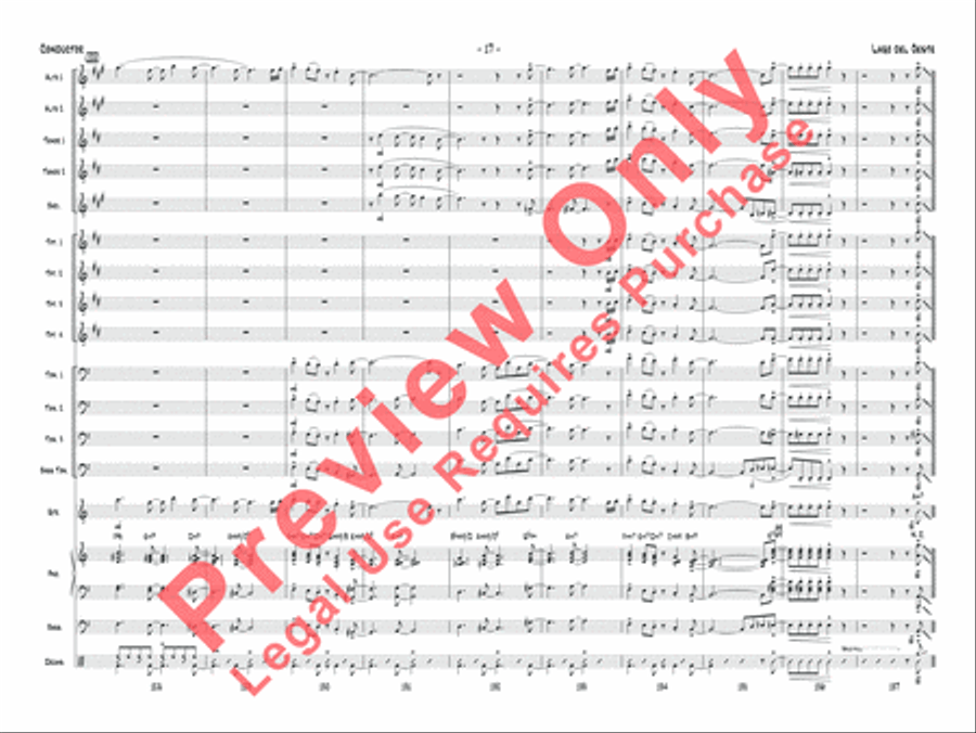 Lago del oeste Jazz Ensemble scores gallery preview page 20