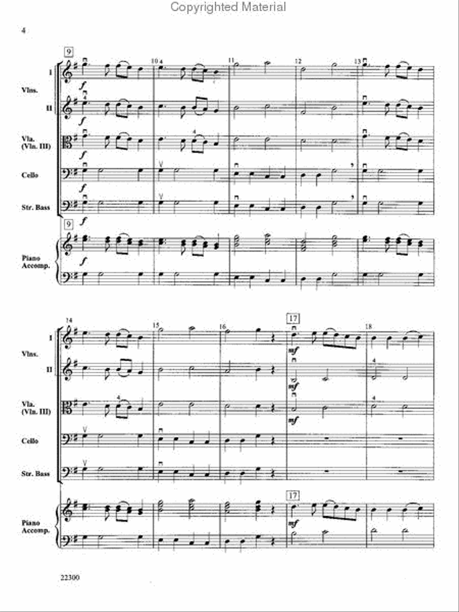 Mozart Alleluia Mozart Alleluia String Orchestra scores gallery preview page 3