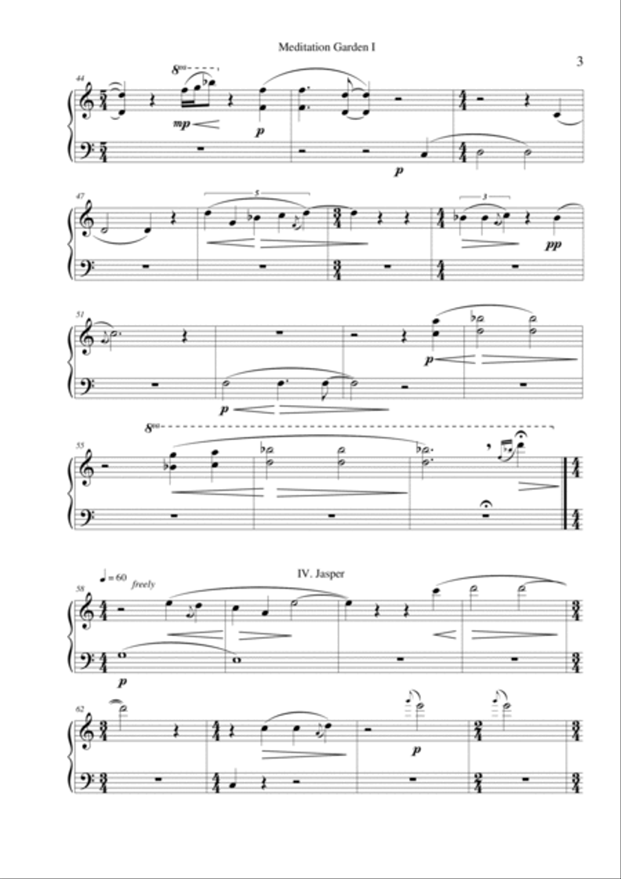 Meditation Garden - 3 versions String Duet scores gallery preview page 3