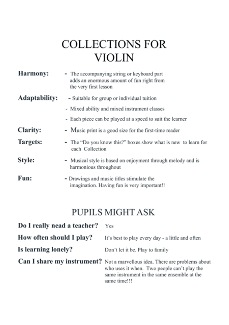Fruity Collection Pupil Book Collections for Violin Volume 3 Violin Solo scores gallery preview page 3