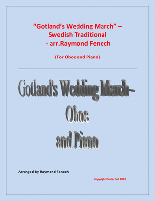 Gotland's Wedding March - Traditional - Oboe and Piano