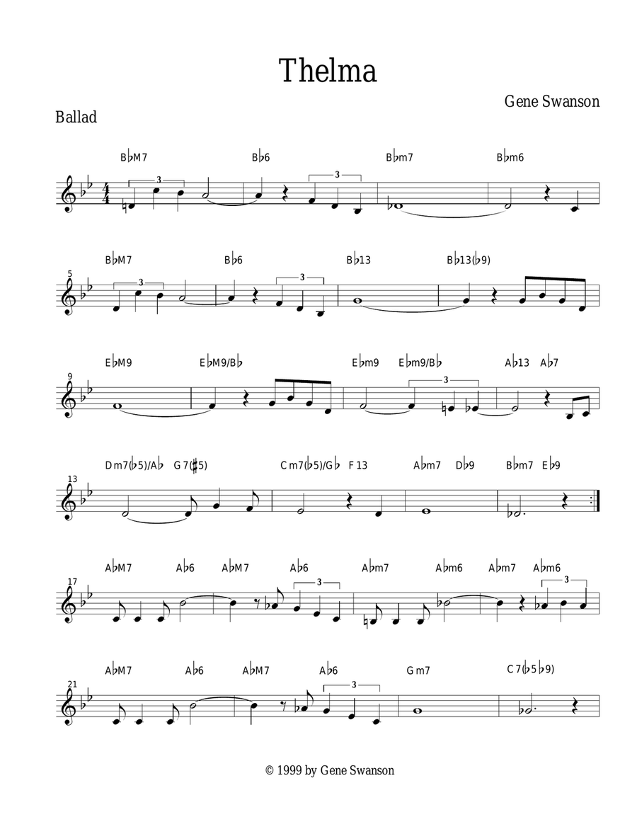 Thelma Jazz Ensemble scores gallery preview page 1