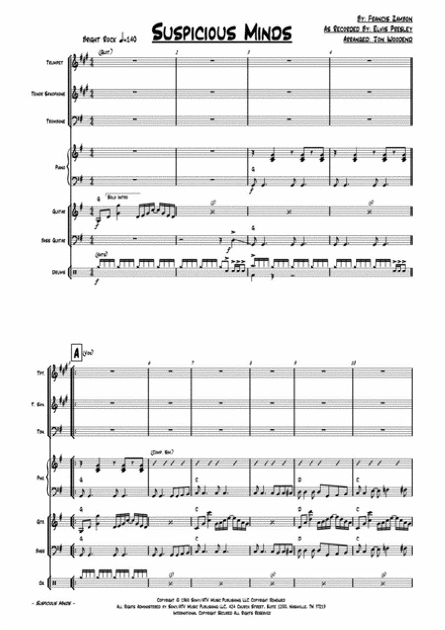 Suspicious Minds Large Ensemble scores gallery preview page 4