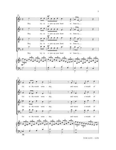 To Be Alive (Birdsong) (arr. Bill Cutler)