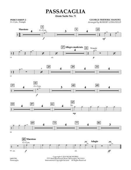 Passacaglia (from Suite No. 7) - Percussion 2