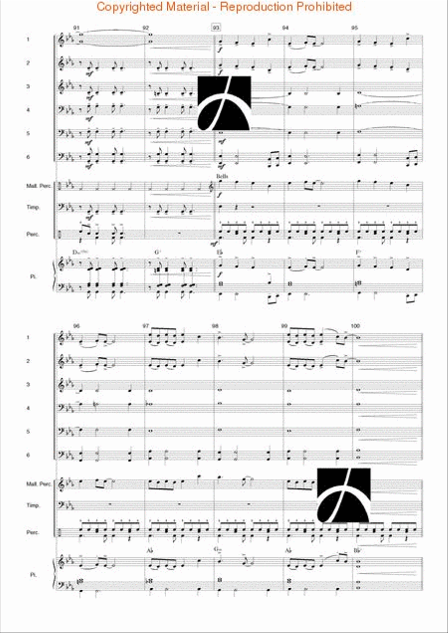 Junior Rock Sc/pt Grade 2 Concert Band scores gallery preview page 11