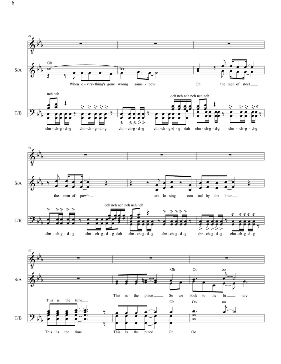 Land Of Confusion 4-Part scores gallery preview page 6