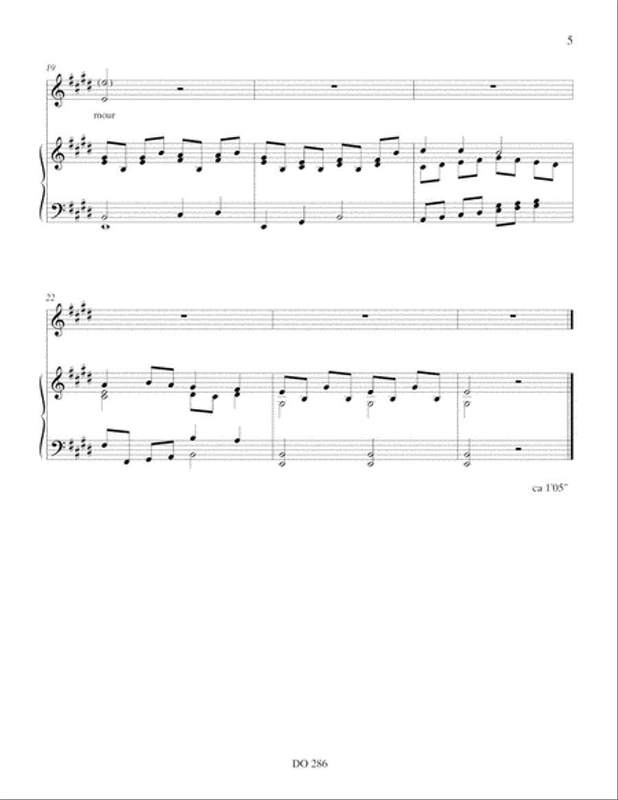 Le feu et la cendre Voice Solo scores gallery preview page 5