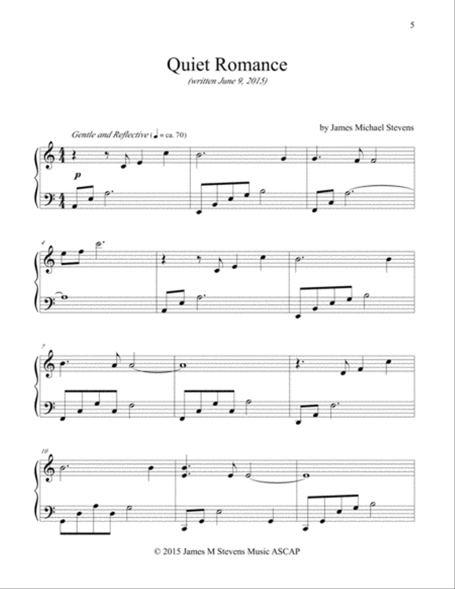 Relaxing & Romantic Piano, Vol. III Piano Solo scores gallery preview page 5