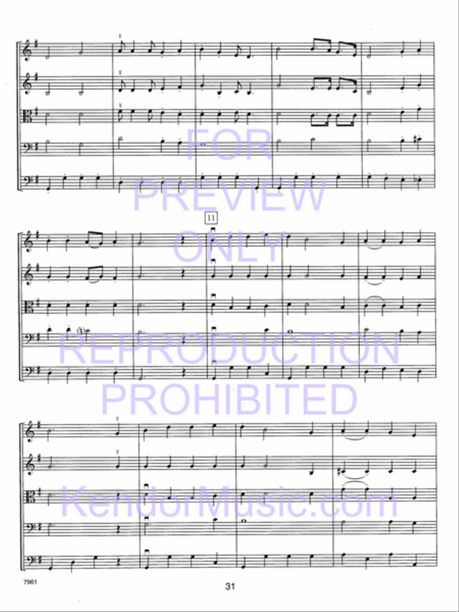 Holiday Strings (Score) String Orchestra scores gallery preview page 32