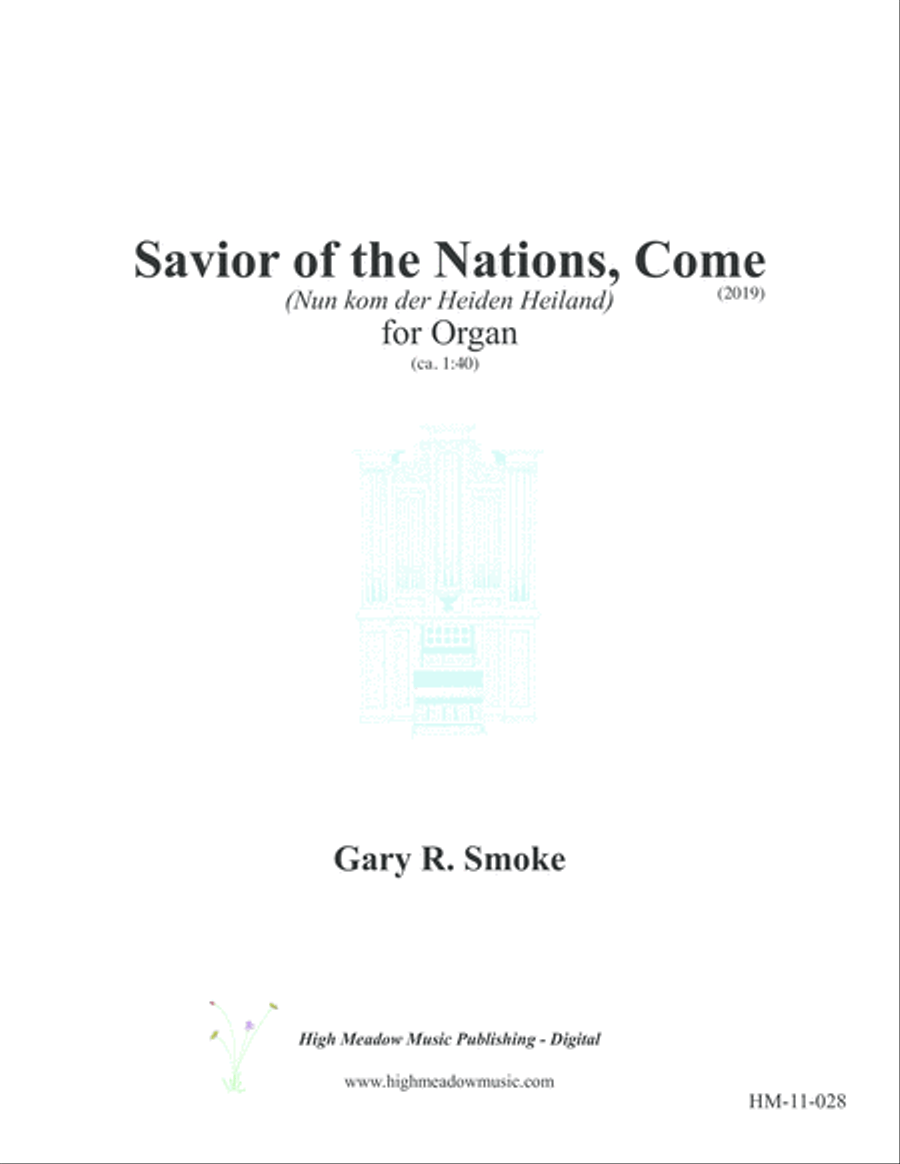 Savior of the Nations, Come Organ Solo scores gallery preview page 1
