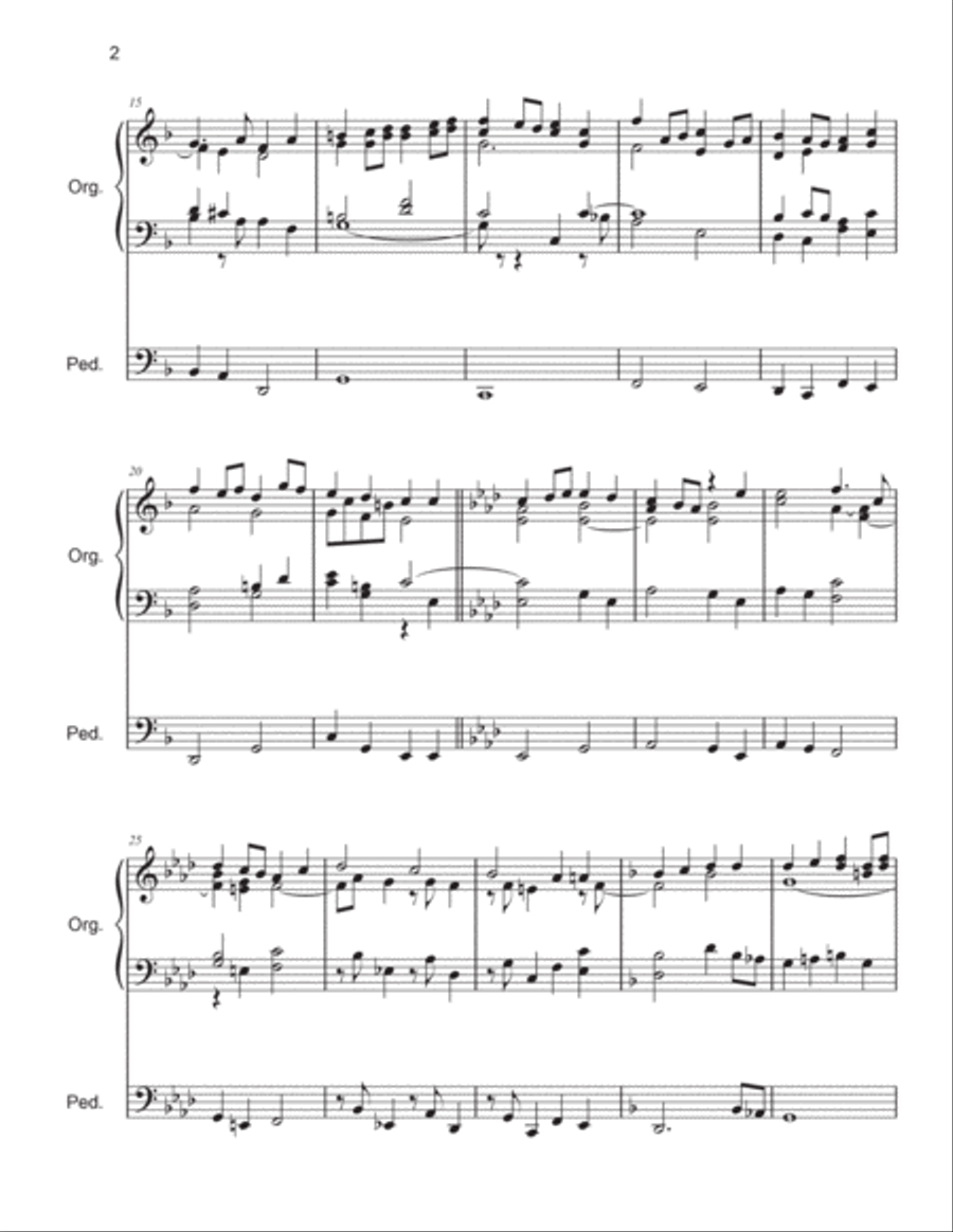 I Called Upon The Name Of The Lord Prelude for organ by Mark Andersen Organ Solo scores gallery preview page 3