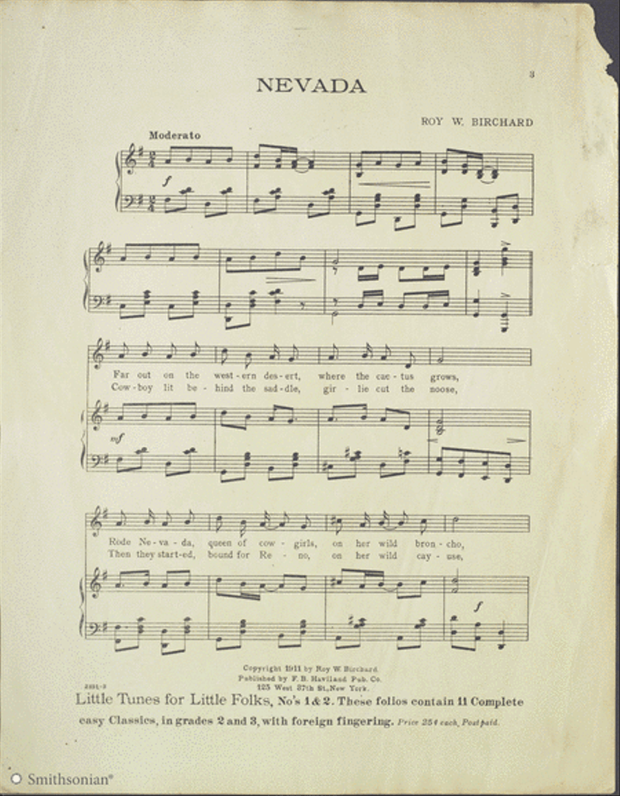 Nevada Nevada Piano, Vocal scores gallery preview page 3