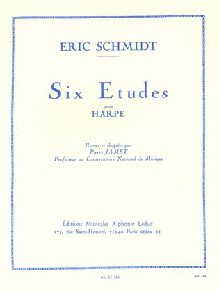 Book cover for Six Studies (harp)