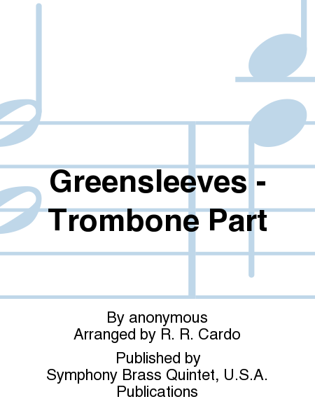 Greensleeves - Trombone Part image number null