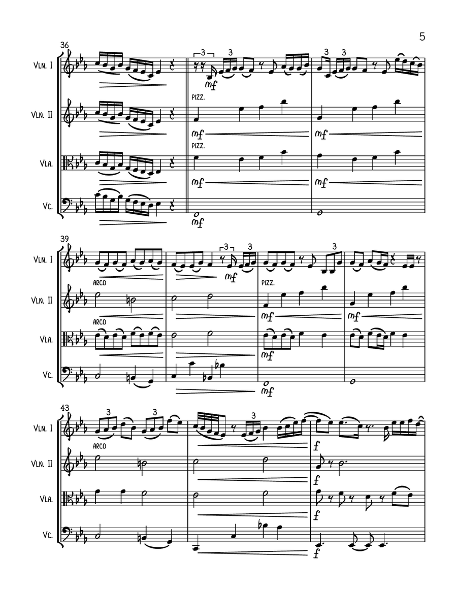 Pov String Quartet scores gallery preview page 5
