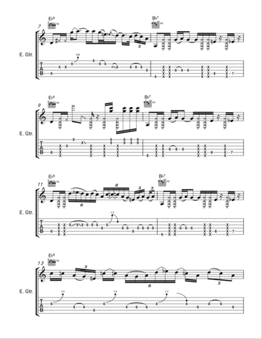Bad Dogs Electric Guitar scores gallery preview page 2