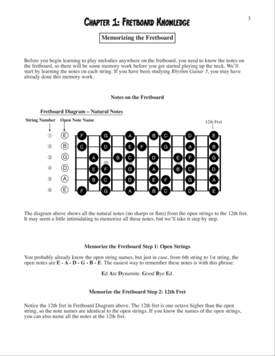 Melody Guitar Book 4: Exploring the Fretboard Guitar scores gallery preview page 3