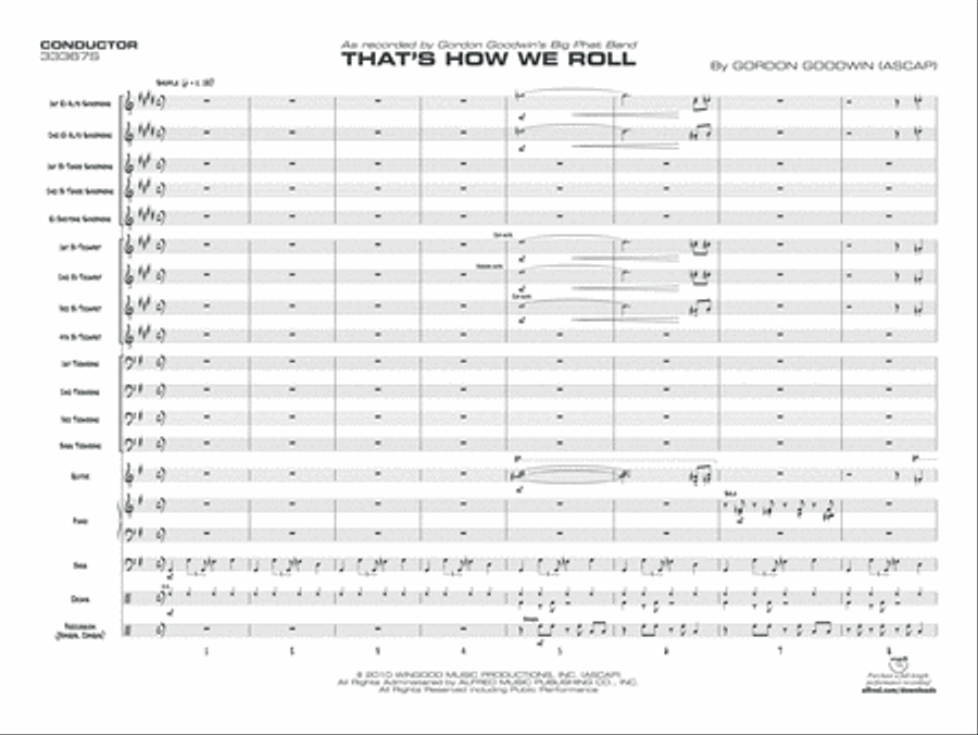 That's How We Roll: Score Jazz Ensemble scores gallery preview page 3