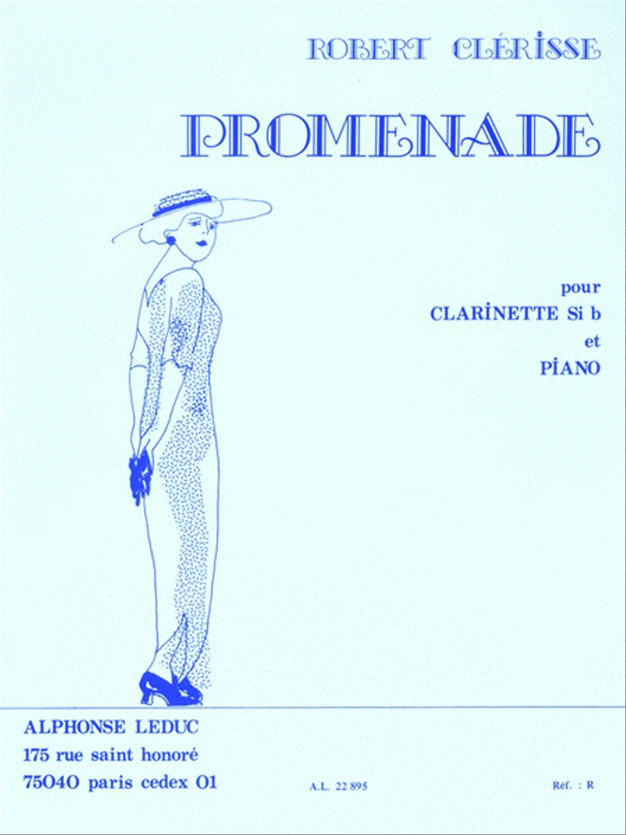 Promenade (bb Clarinet And Piano) B-Flat Clarinet scores gallery preview page 1