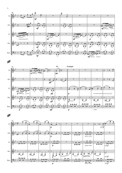 Tchaikovsky: The Seasons Op.37a “Spring” (Mar, Apr, May) - wind quintet image number null