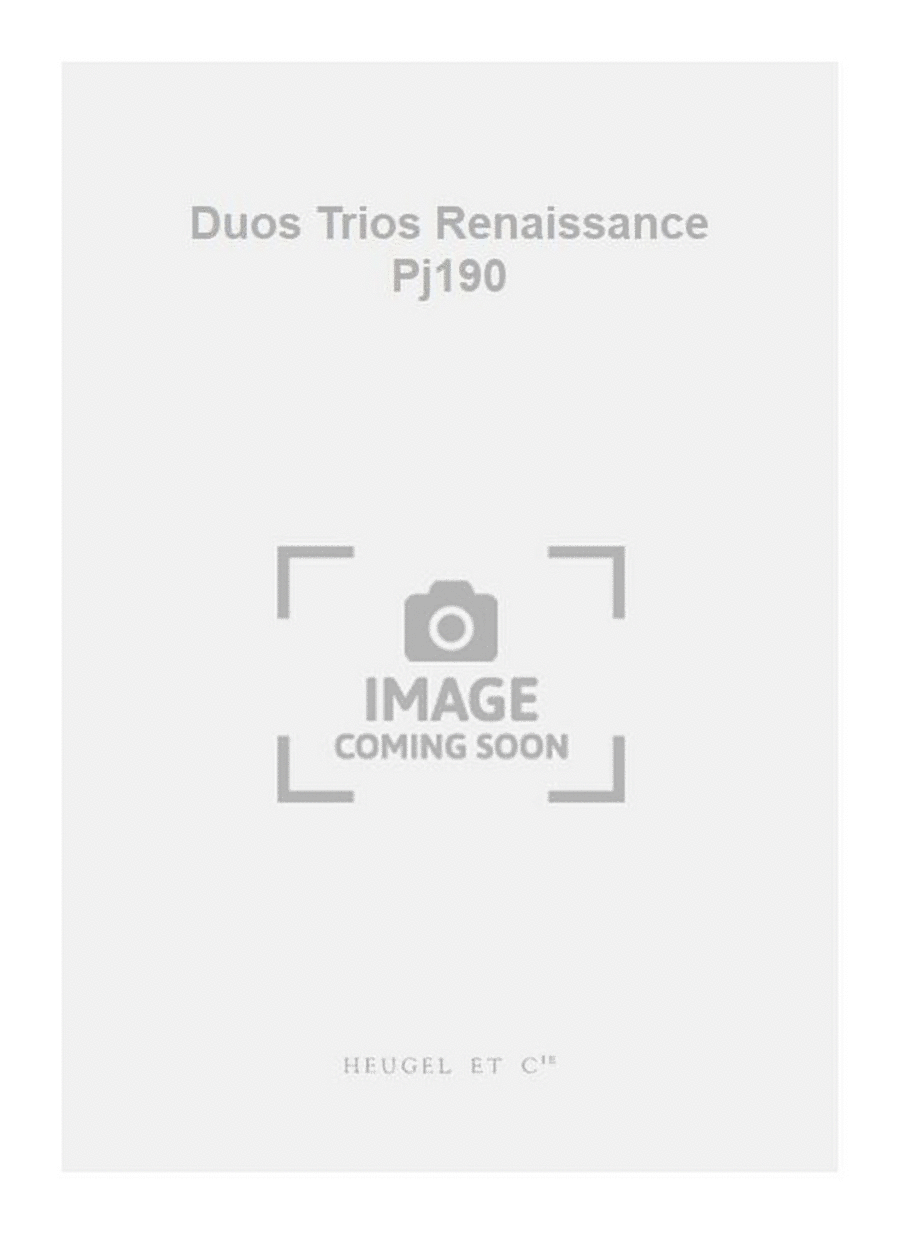 Duos Trios Renaissance Pj190 2-Part scores gallery preview page 1