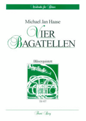 Book cover for Vier Bagatellen fur Blaserquintett