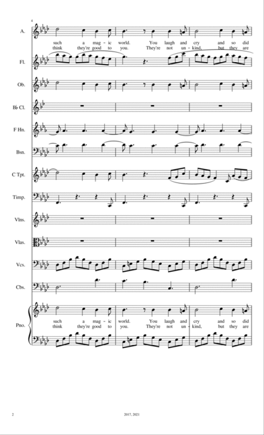 Little Girl - Orchestral Version Full Orchestra scores gallery preview page 3