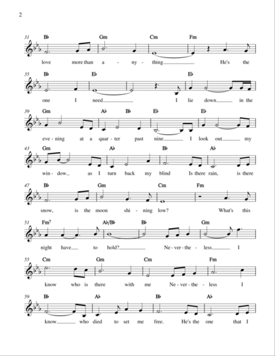 Nevertheless Piano, Vocal, Guitar scores gallery preview page 2