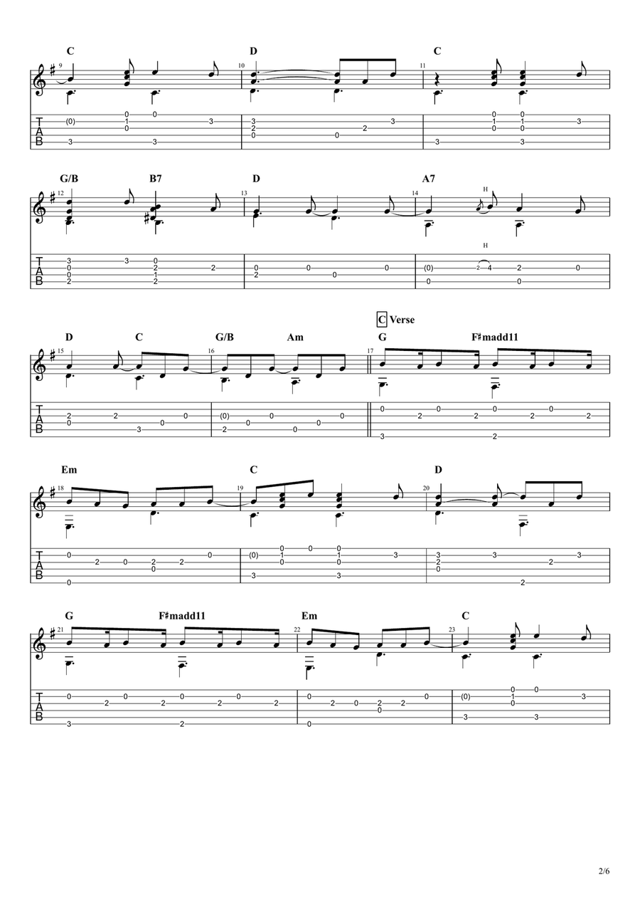 Mr. Bojangles Electric Guitar scores gallery preview page 2