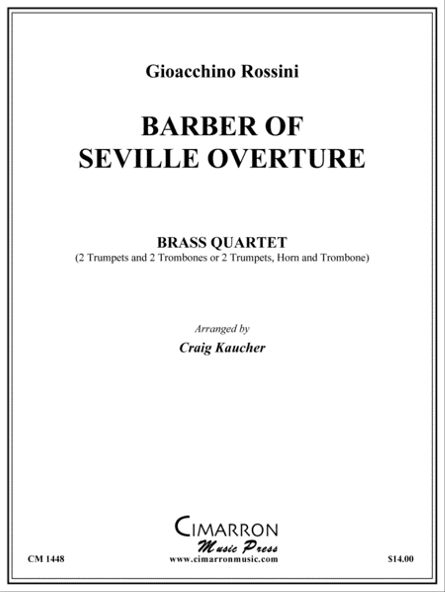 Barber of Seville Overture Horn scores gallery preview page 1