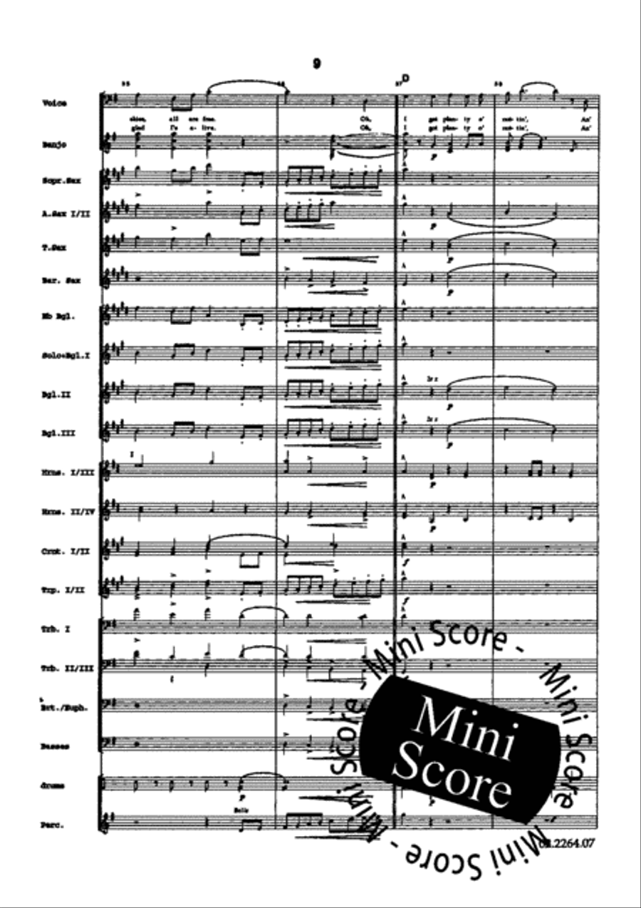 Two Songs from Porgy and Bess Fanfare Band scores gallery preview page 29