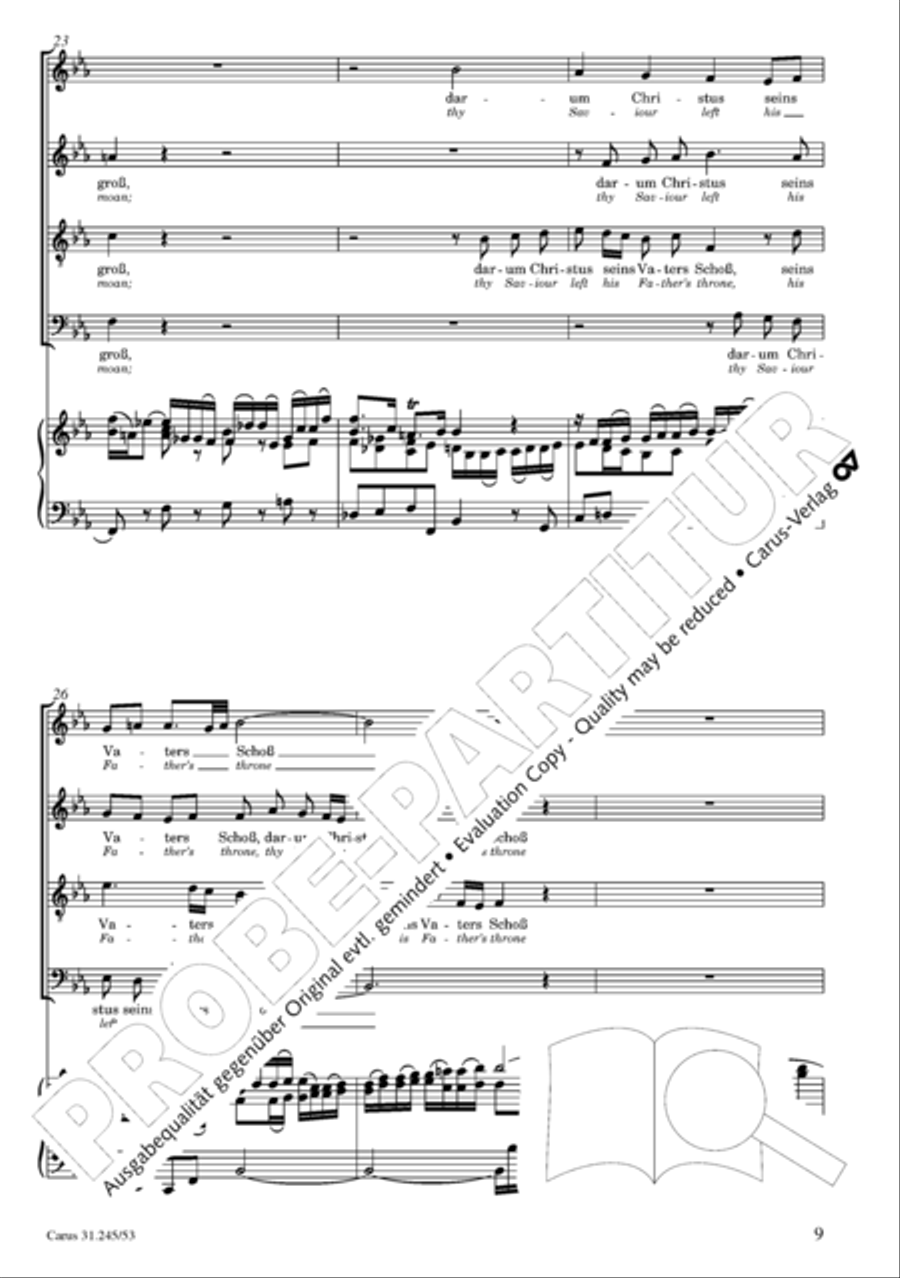 St. John Passion (Johannes-Passion) 4-Part scores gallery preview page 10