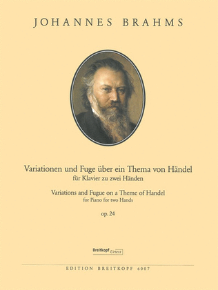 Book cover for Variations and Fugue on a Theme of Handel Op. 24