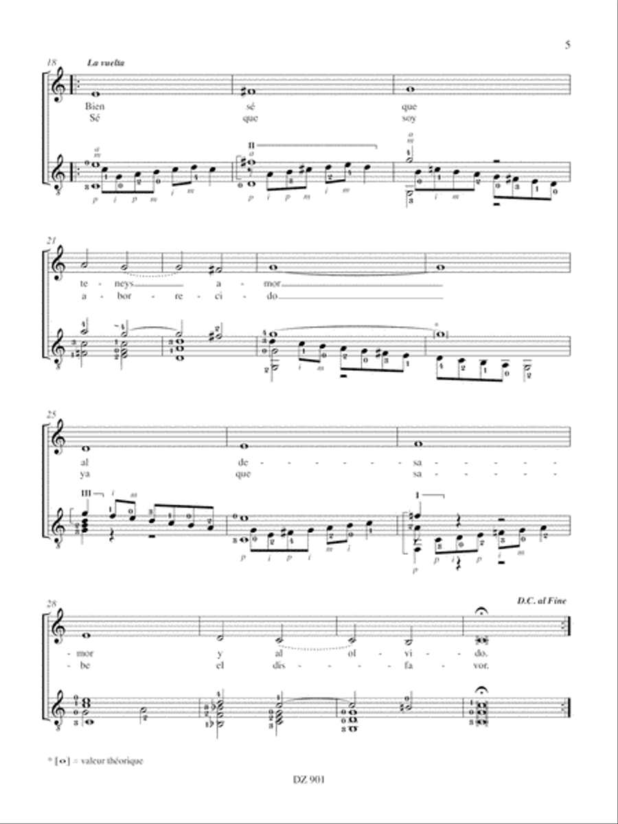 Villancicos, canciones y sonetos, vol. 1 Classical Guitar scores gallery preview page 5