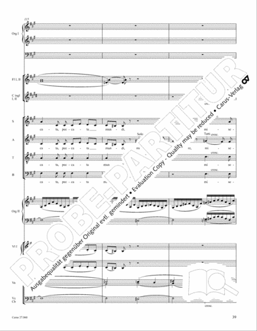 Messe a quatre voix 4-Part scores gallery preview page 50