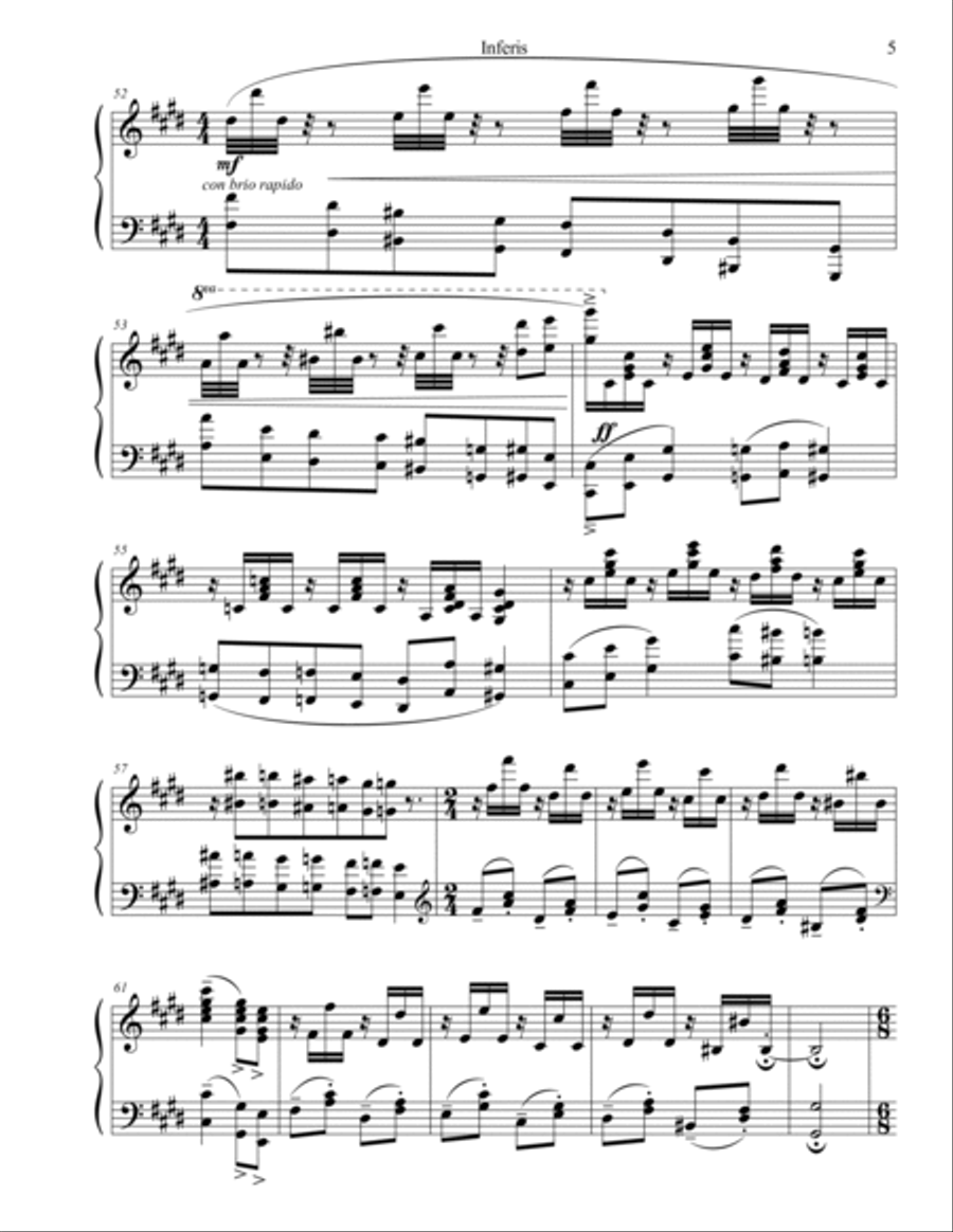 Inferis Piano Solo scores gallery preview page 5