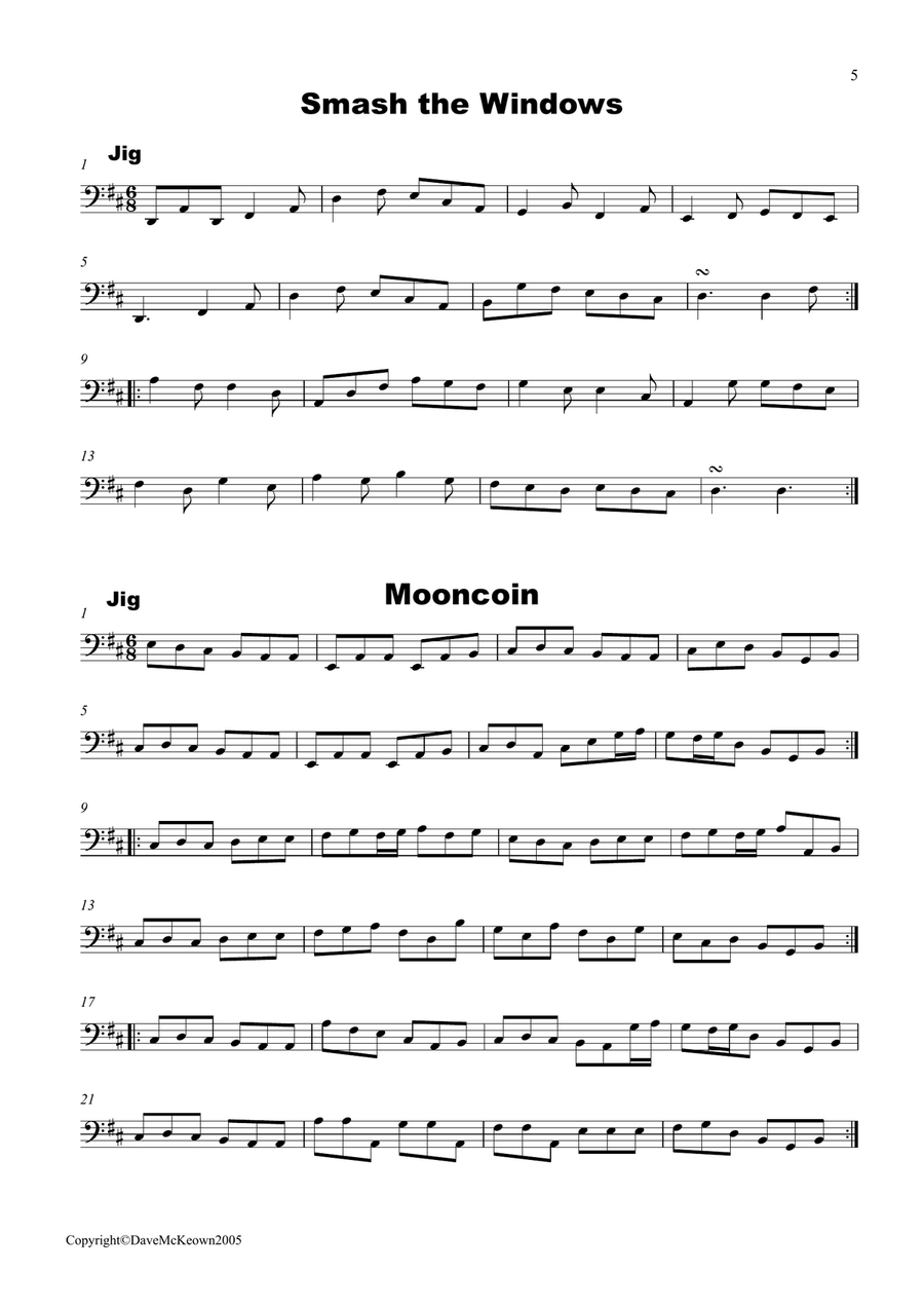 Irish Dance Music Vol.2 for Cello 50 Jigs, Reels, Hornpipes and more.... Cello Solo scores gallery preview page 5
