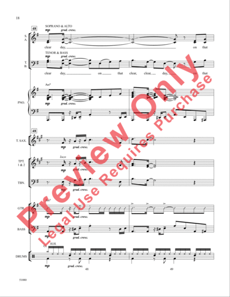 On a Clear Day On a Clear Day Choir scores gallery preview page 19