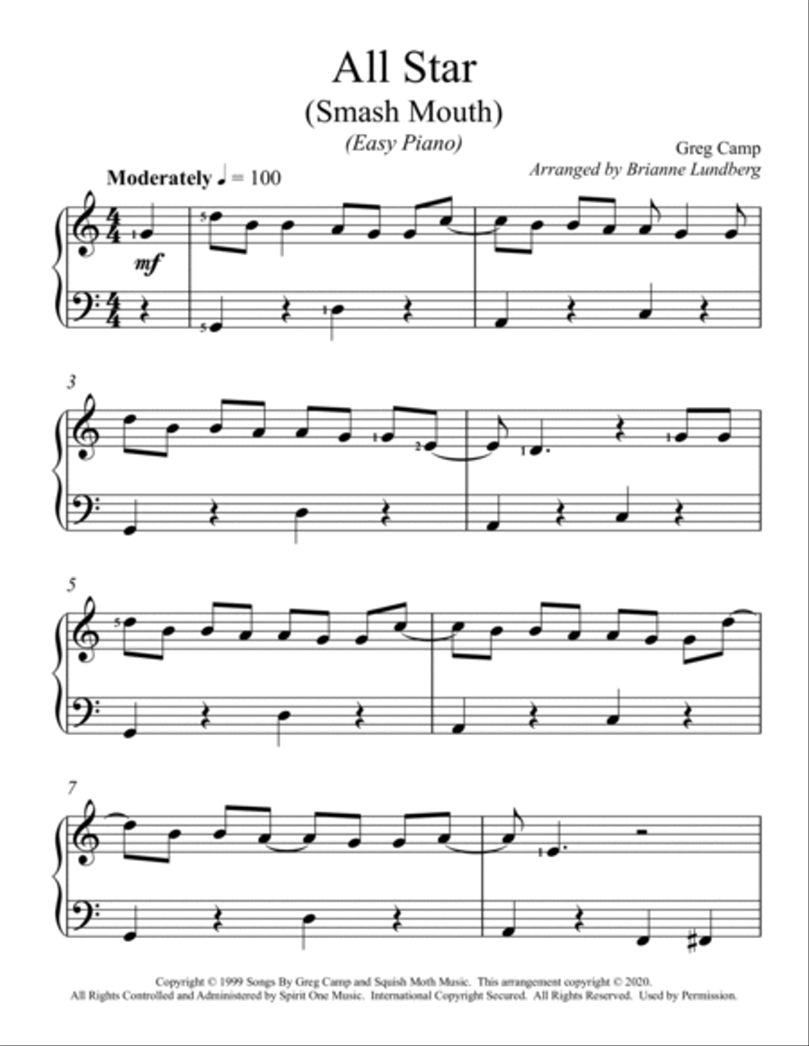 All Star Easy Piano scores gallery preview page 2