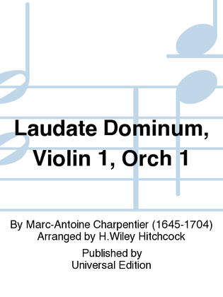 Laudate Dominum, Violin 1, Orch 1