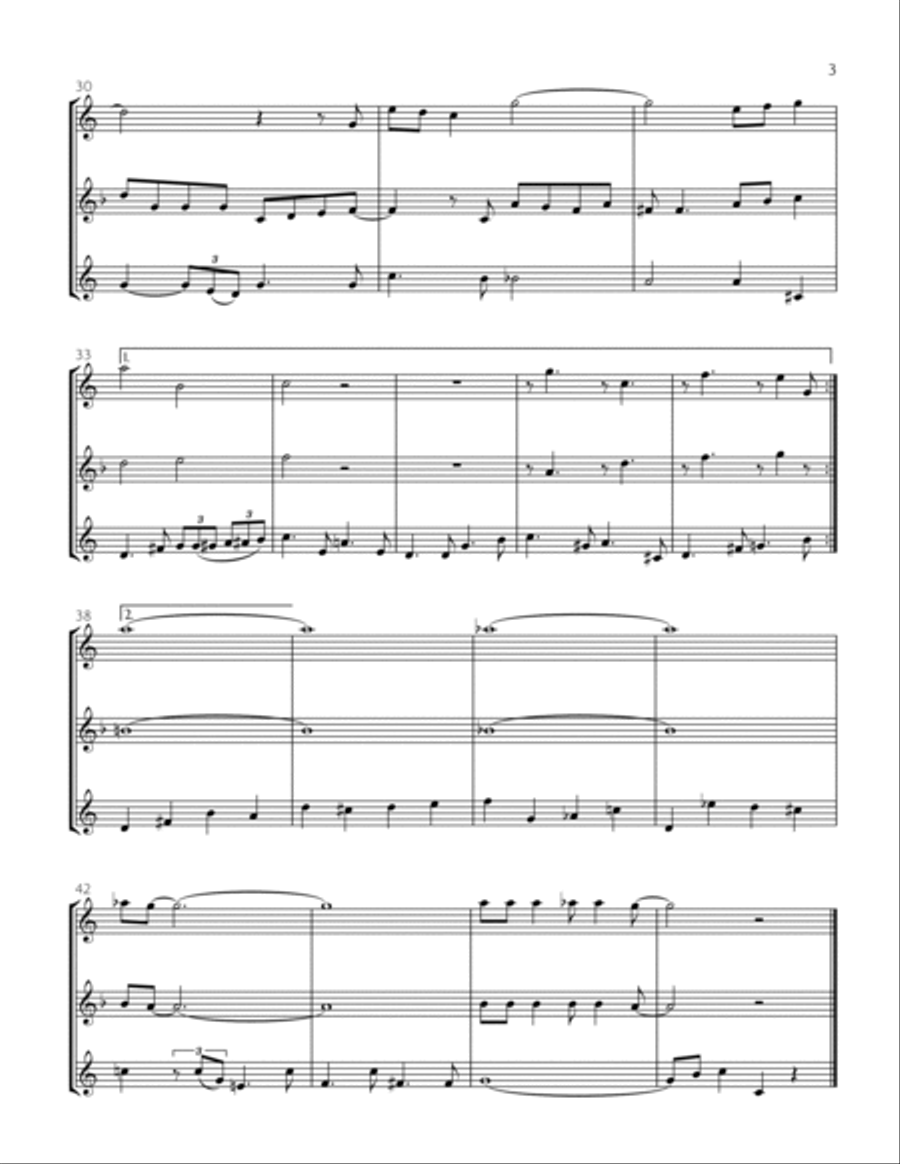 Baby, It's Cold Outside Baby, It's Cold Outside Woodwind Trio scores gallery preview page 4