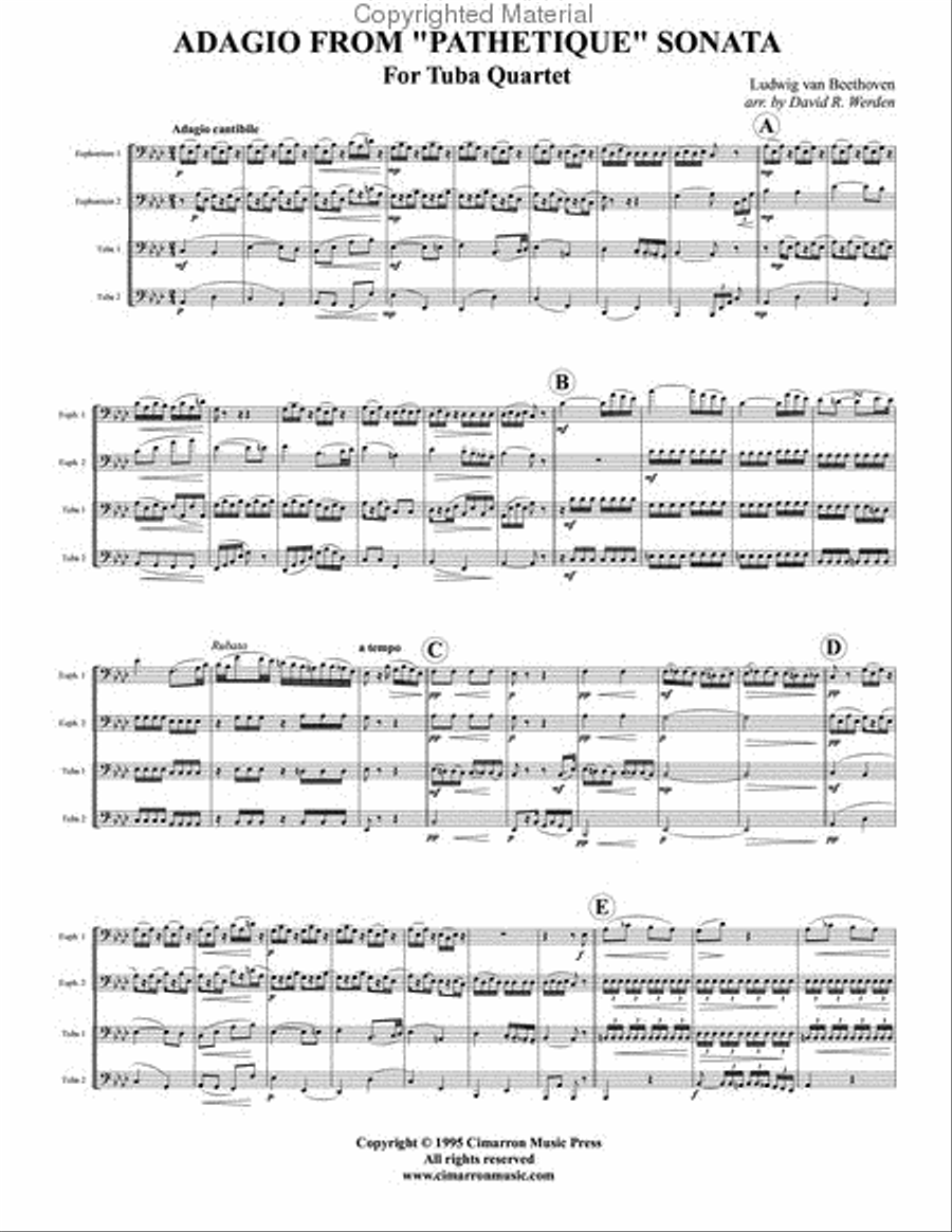 Adagio from Pathetique Sonata EETT scores gallery preview page 2