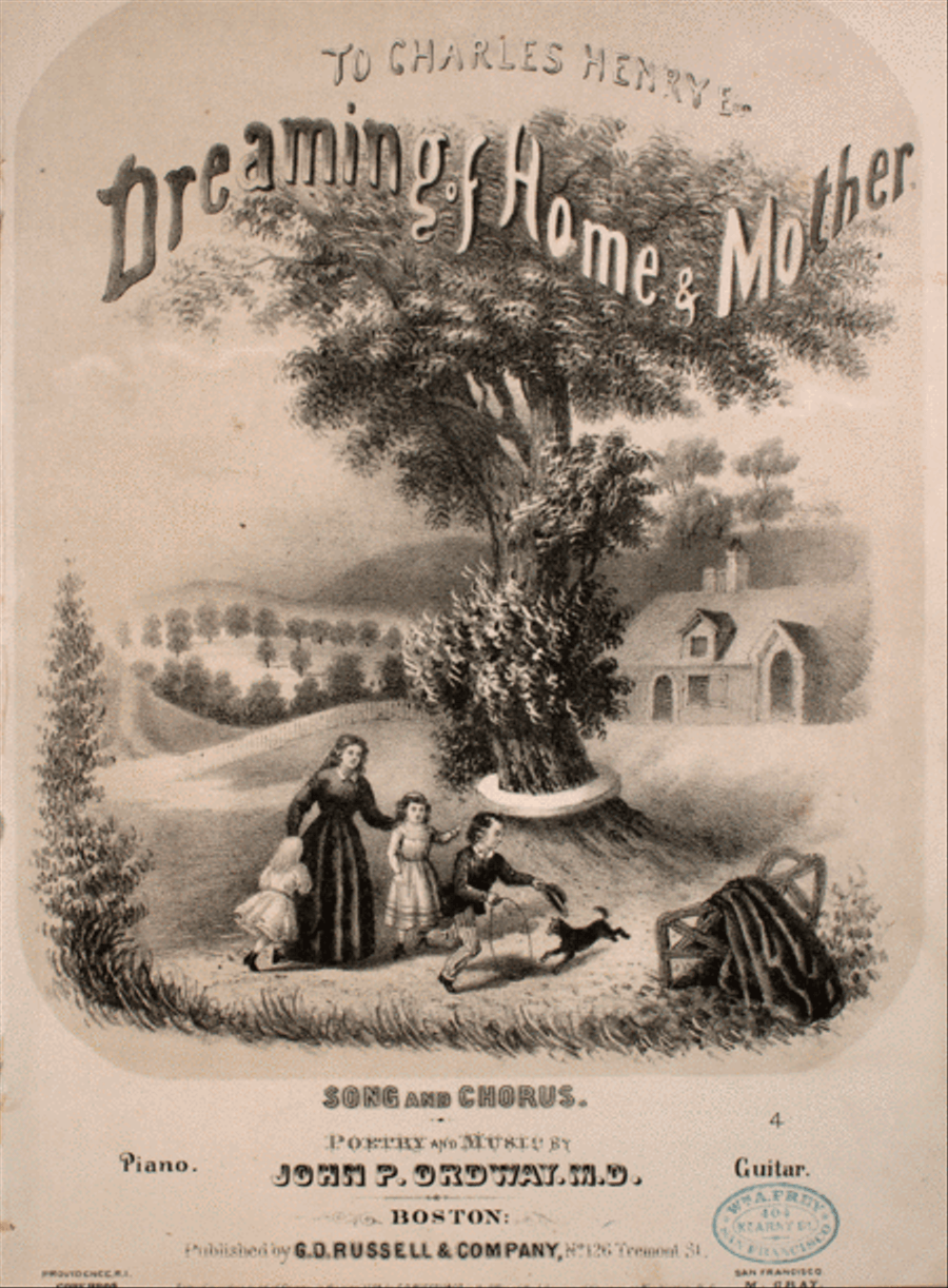 Dreaming of Home & Mother. Song and Chorus Choir scores gallery preview page 1