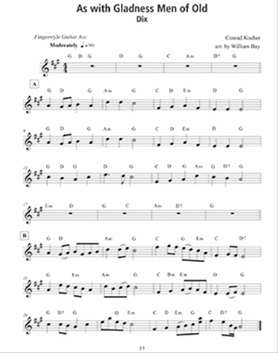 100 Christmas Carols and Hymns for Trumpet and Guitar Trumpet Solo scores gallery preview page 3