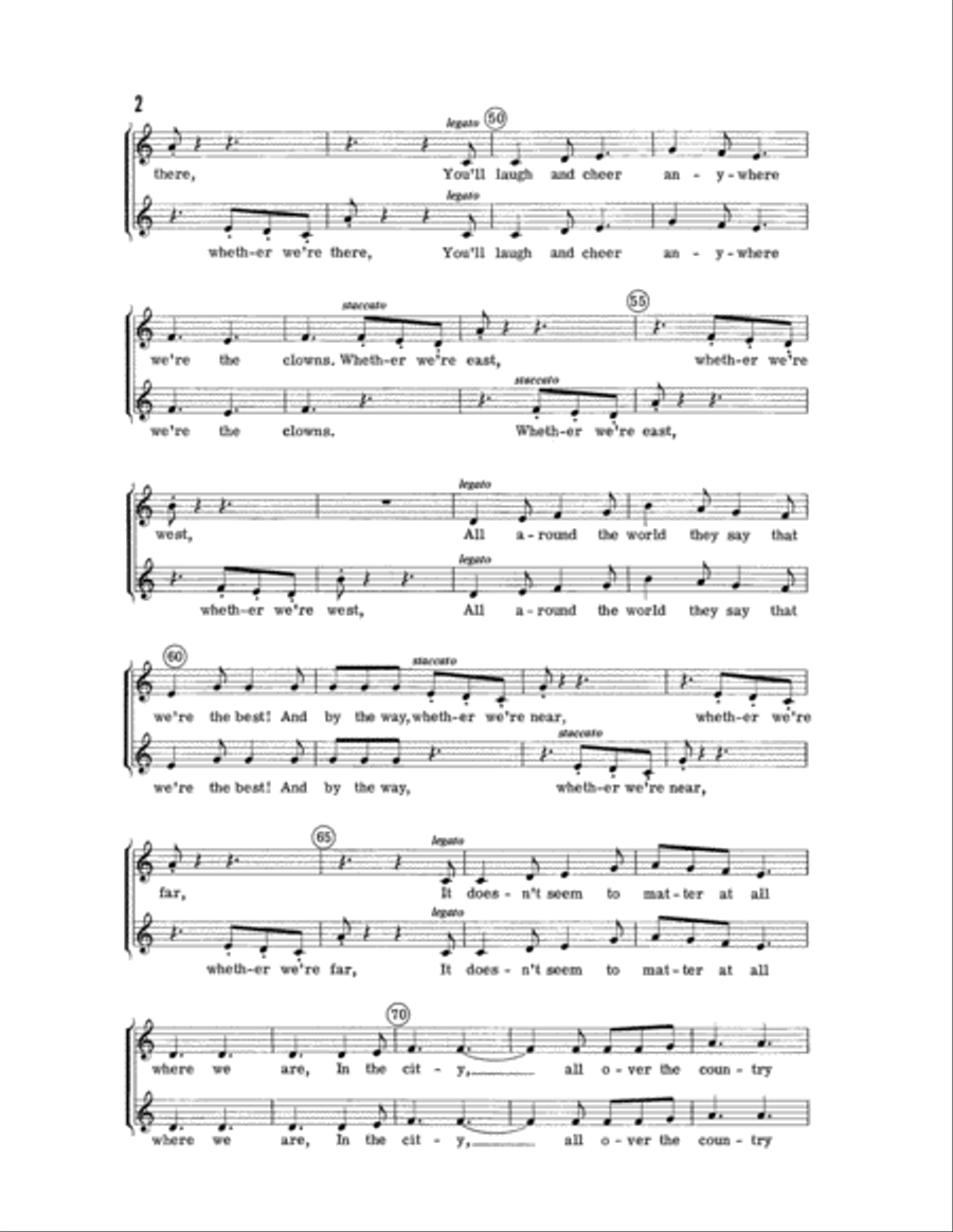 Clowns Clowns Choir scores gallery preview page 4