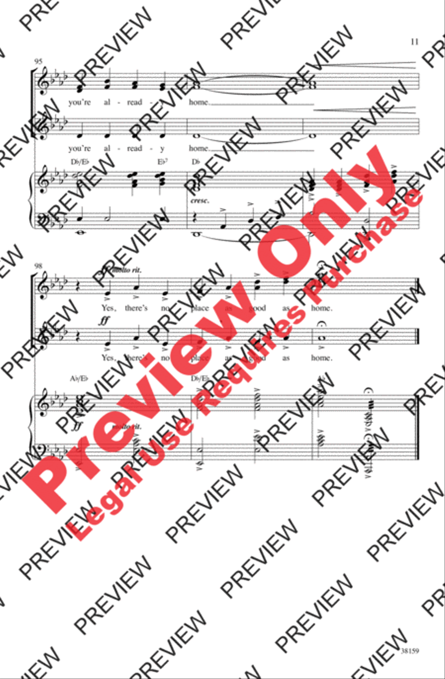 Already Home Women's Choir scores gallery preview page 11