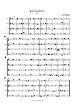 Book cover for Charpentier: Noëls sur les instruments H534: Joseph est bien marié - string quartet