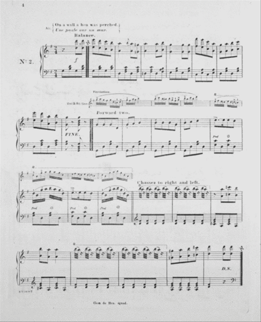 Genevieve Brabant Quadrilles Piano Solo scores gallery preview page 3