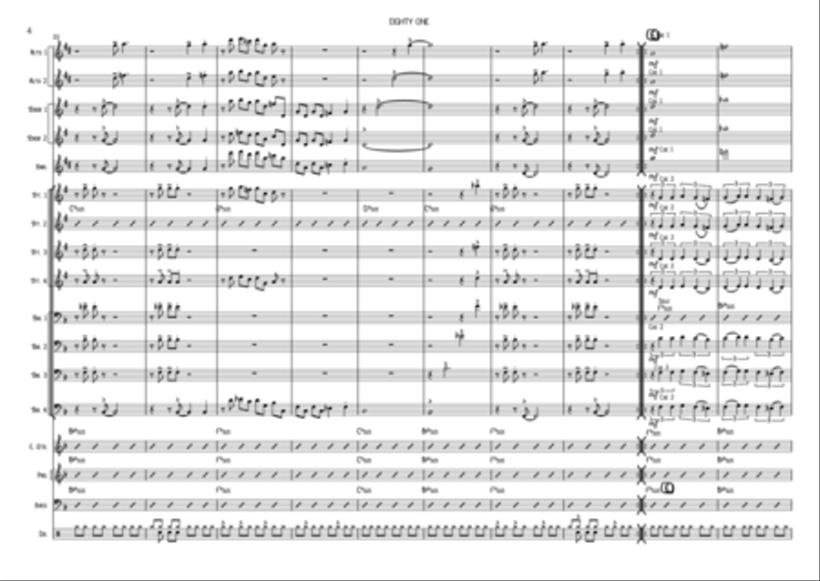 Eighty One Jazz Ensemble scores gallery preview page 4